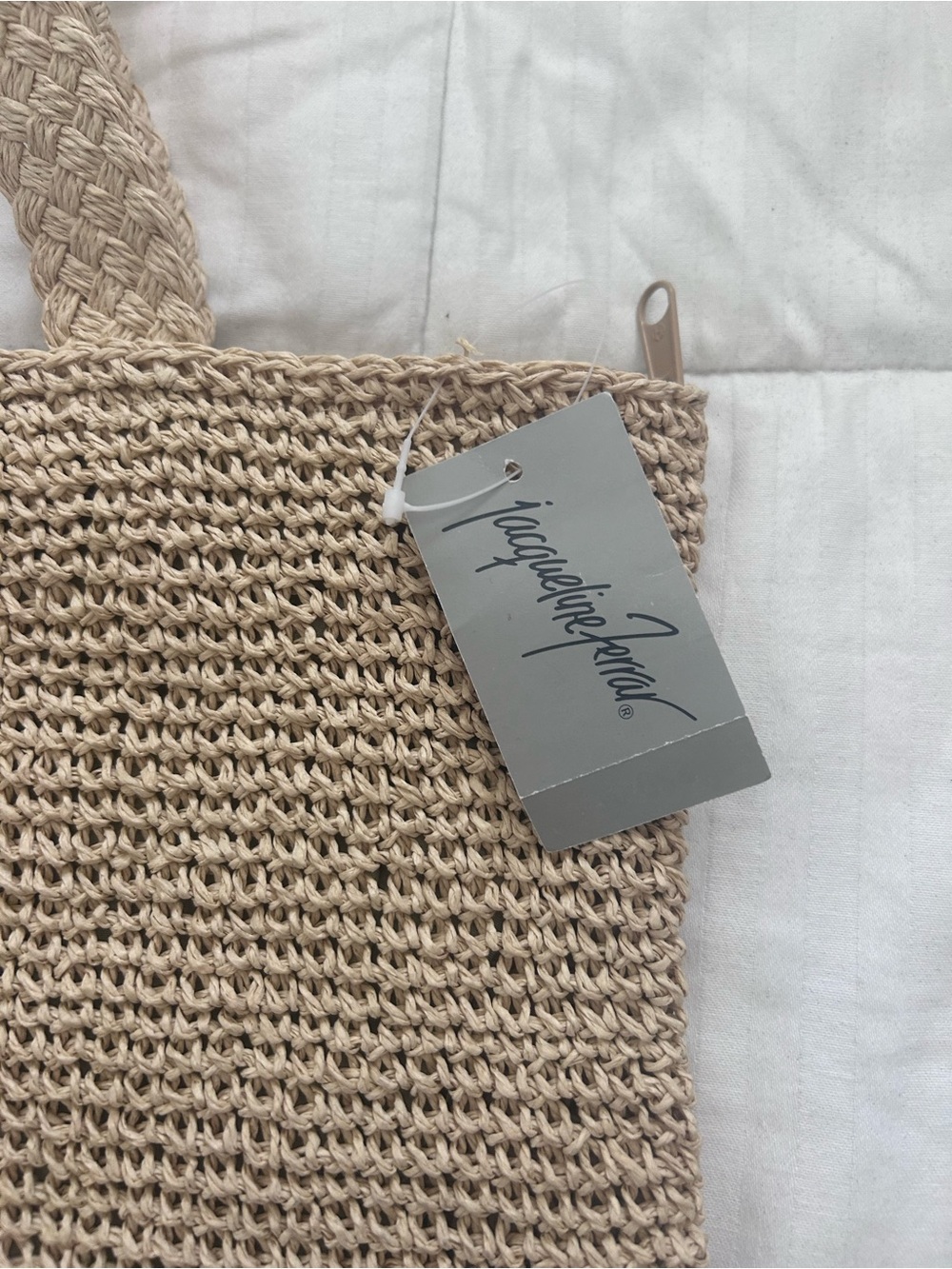 NWT Woven Straw Purse - Picture 2 of 5